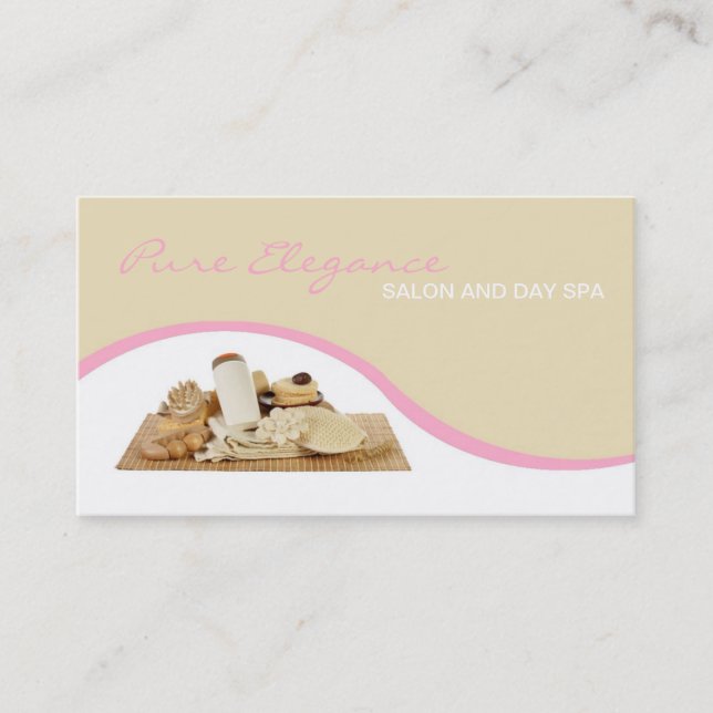 Salon Day Spa Massage Therapist Supp Business Card (Front)