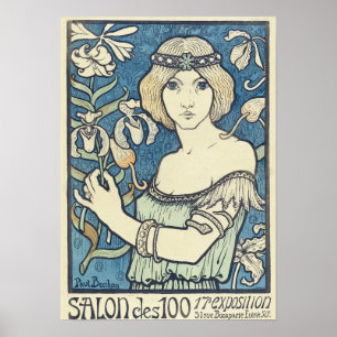 Salon de cents by Paul Berthon - Art Nouveau Poster