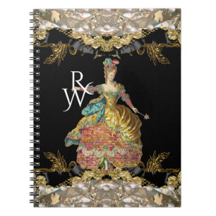 Salon de Liquid  French Rococo Monogram Notebook