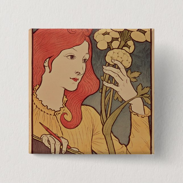 Salon des Cent, 1894 15 Cm Square Badge (Front)