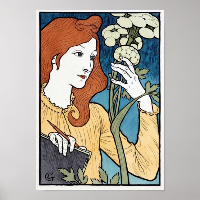 Salon des Cent, 1894 Art Nouveau by Eugene Grasset Poster (Front)