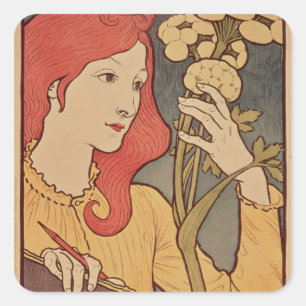 Salon des Cent, 1894 Square Sticker