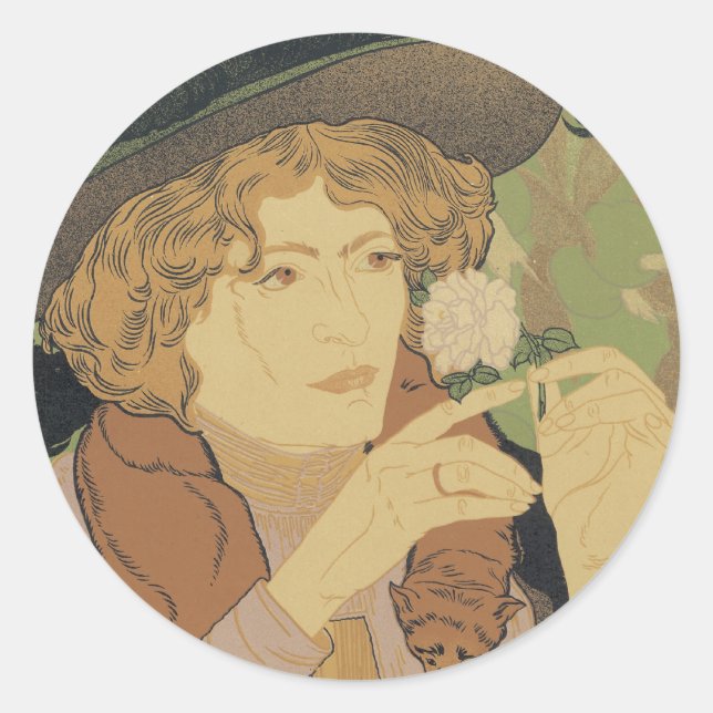 Salon des Cent Classic Round Sticker (Front)