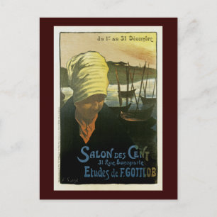 Salon Des Cent ~ Etudes de F. Gottlob Postcard