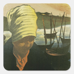 Salon Des Cent ~ Etudes de F. Gottlob Square Sticker