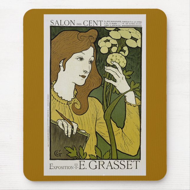 Salon des Cent ~ Exposition de E. Grasset Mouse Mat (Front)
