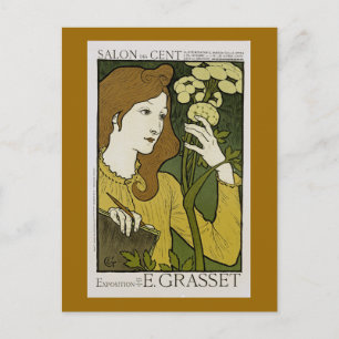 Salon des Cent ~ Exposition de E. Grasset Postcard