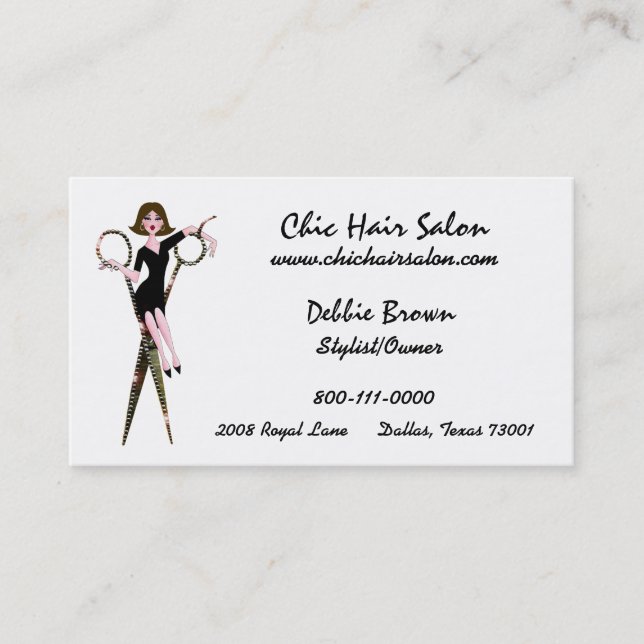 Salon Diva Business Cards (Front)