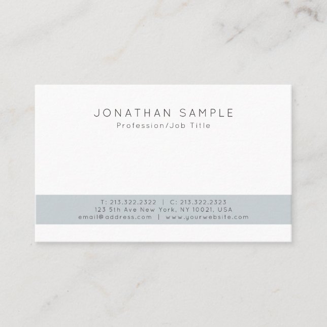 Salon Elegant Modern Creative Professional Design Business Card (Front)