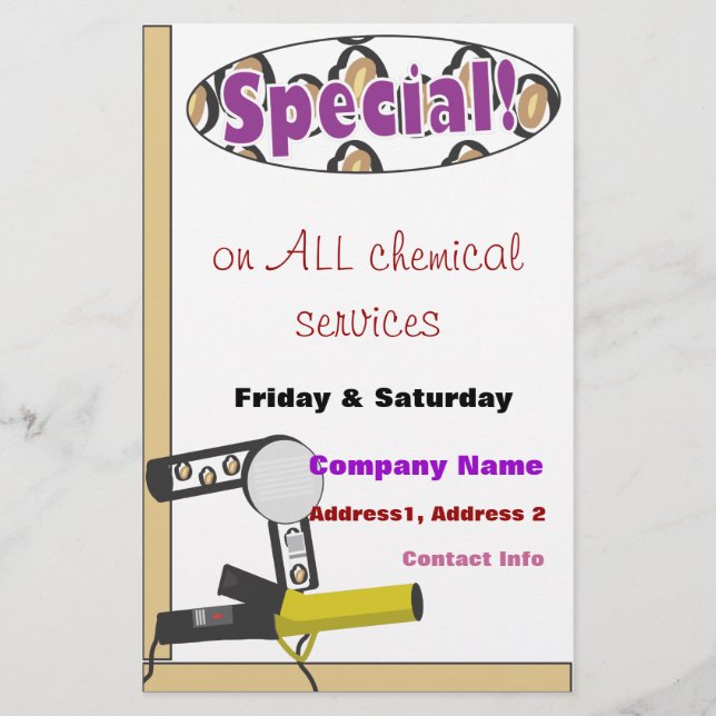 Salon Flyer (Front)