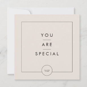 Salon Gift Card Modern Minimalist Line