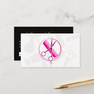 Salon Hair Cutting Tools Appointment Card
