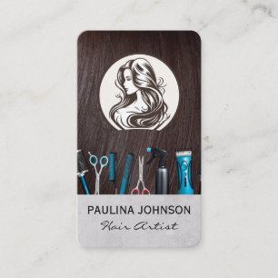 Salon Hair Tools Beauty Spa Business Card