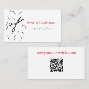 Salon, Hairstylist, Hairdresser Business Card