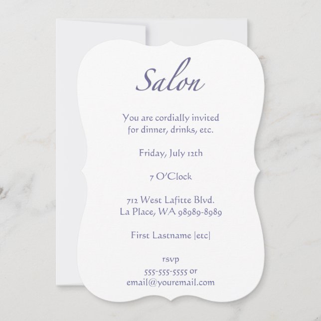 Salon Invitation (Front)