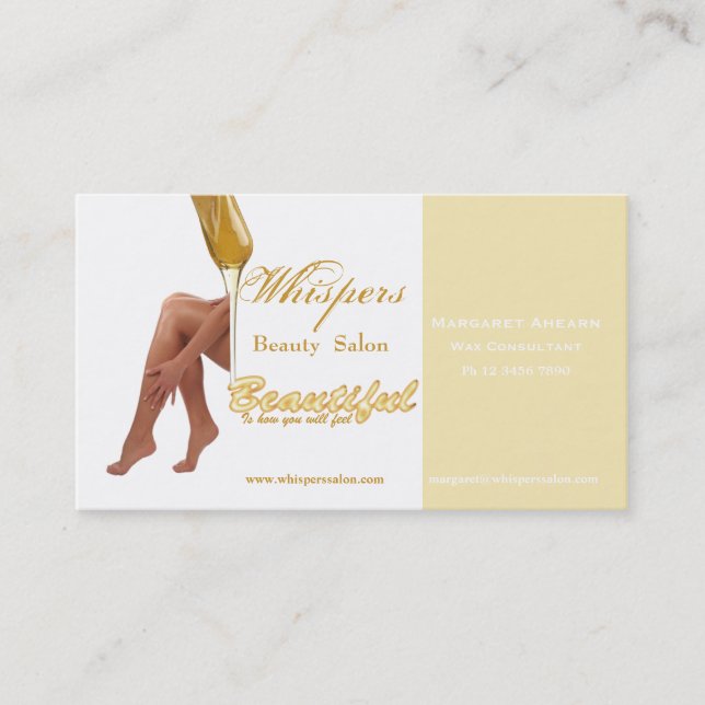 Salon legs Business Card (Front)