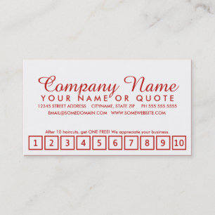 salon loyalty program : emo style card