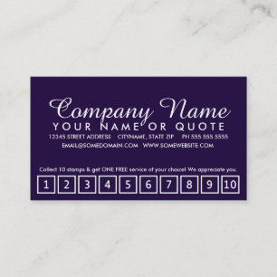 salon loyalty punch card : emo style