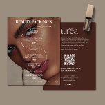 Salon Makeup Promotion Pricing Flyer<br><div class="desc">Elegant and calming flyer design, ideal for cosmetic salons and makeup artist. This flyer is designed to highlight your treatments, pricing, and brand message in a visually soothing and professional way. Easily customisable to match your salon’s branding — from colours to content. Recommended to edit on a computer for best...</div>
