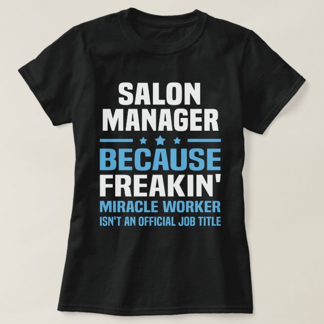 Salon Manager T-Shirt (Design Front)
