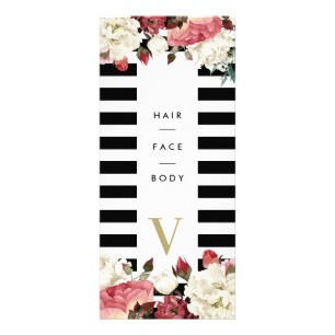 Salon Modern Services Price List Botanics Rack Card