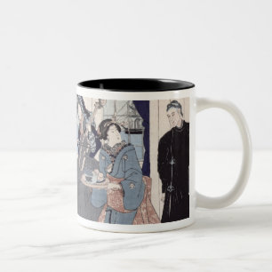 Salon of a house of foreign merchants at Two-Tone coffee mug