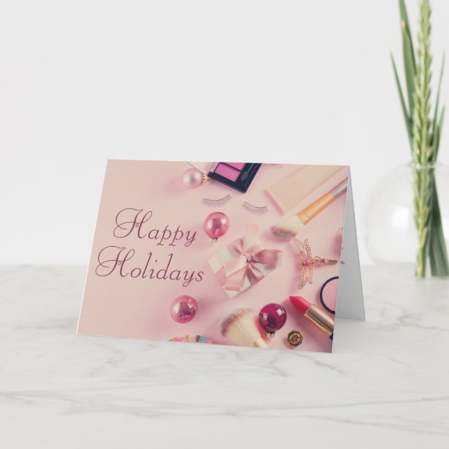 Salon or spa Christmas/Holiday  Holiday Card (Front)