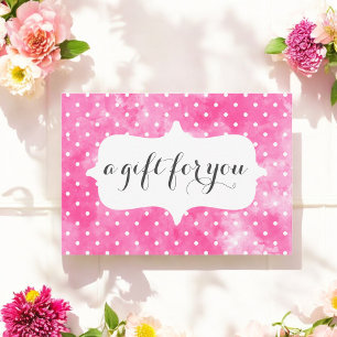Salon Pink White Gift Certificate