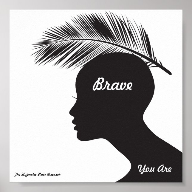 Salon Poster Priming Words Hypnotic Hair Dresser (Front)