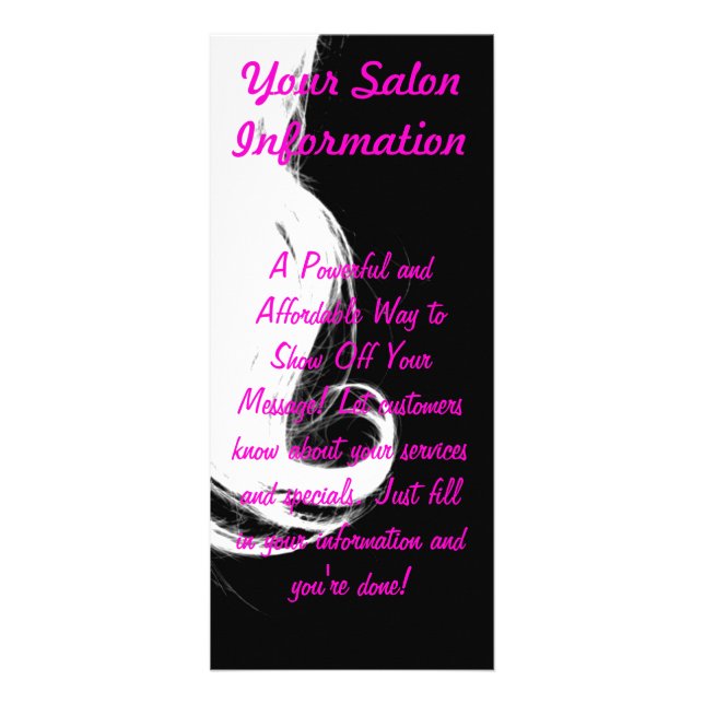 salon rack card template (Front)