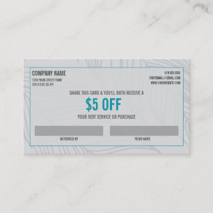 Salon Referral Business Card