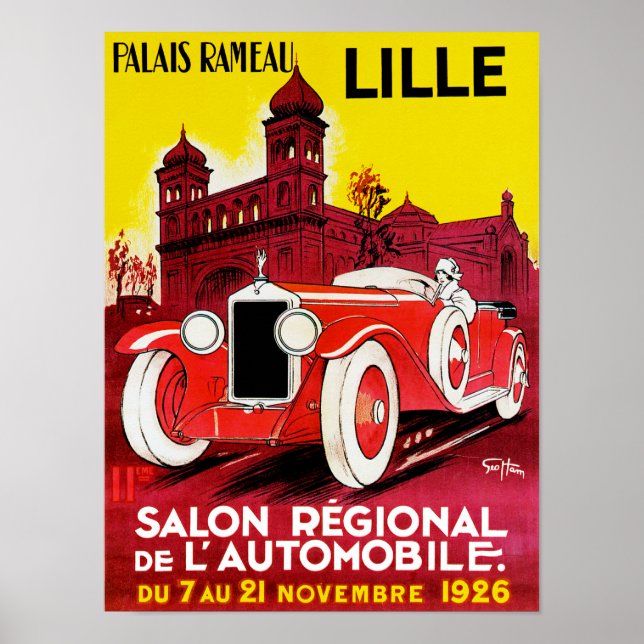 Salon Regional De L'Automobile ~ Lille Poster (Front)