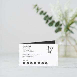 Salon Scissors & Comb (punch card 7)