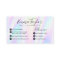 Salon script holographic glam abstract iridescent