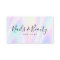 Salon script holographic glam abstract iridescent