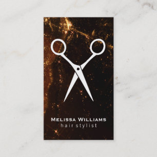 Salon Shears Shimmer Business Card