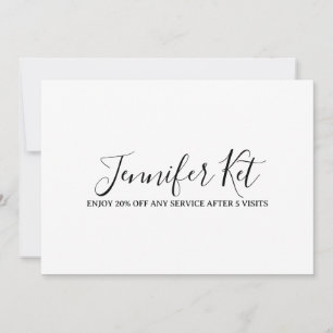 Salon spa business discount offer website visits a invitation