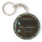 Salon Spa Floral Key Chain Gift damask blue