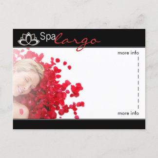Salon Spa Massage - Blank Postcard