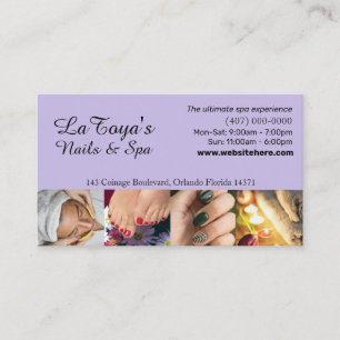 Salon/Spa/Nails Loyalty Card Template