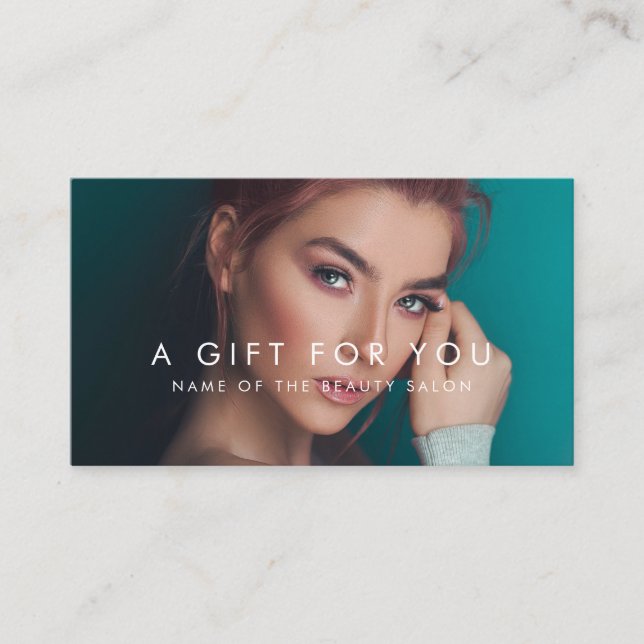 Salon Spa or Minimalist Modern Gift Card    (Front)