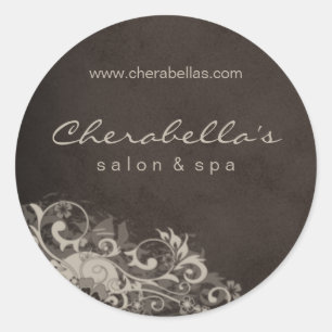 Salon Spa Sticker Beige Brown