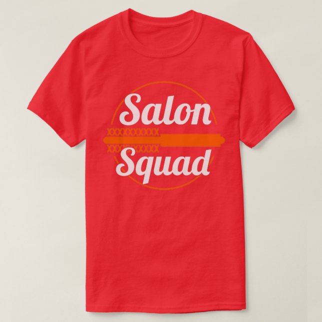 Salon Squad Stylist Hair Dresser Scissors T-Shirt (Design Front)
