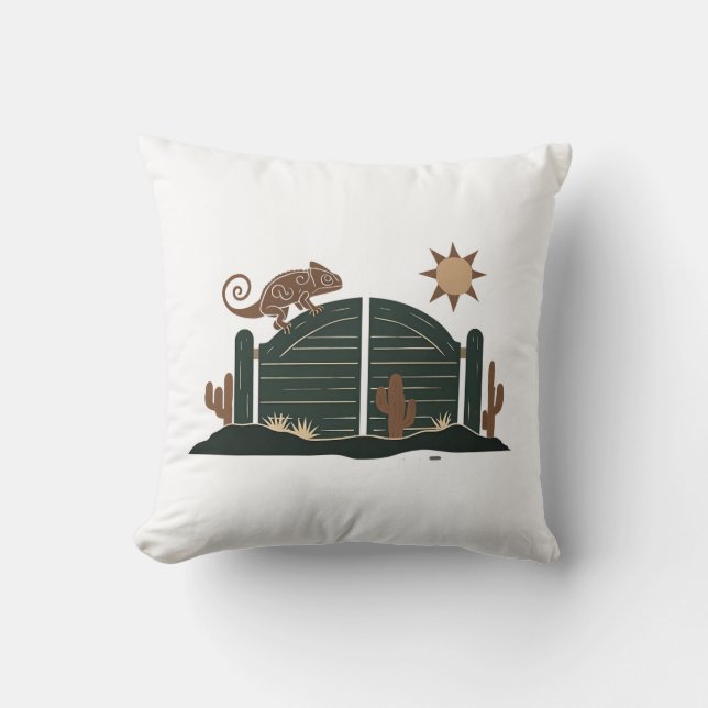 Saloon Doors Chameleon Cushion (Front)