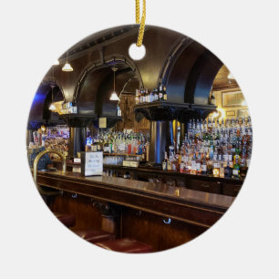 Saloon No 10 in Deadwood, South Dakota Ceramic Tree Decoration