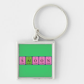 Saloon periodic table keyring