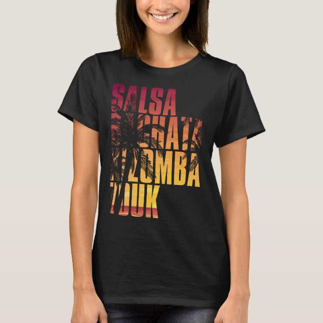 Salsa bachata kizomba zouk T-Shirt (Front)