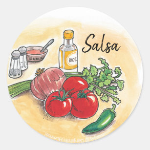 Salsa Ball Canning Label