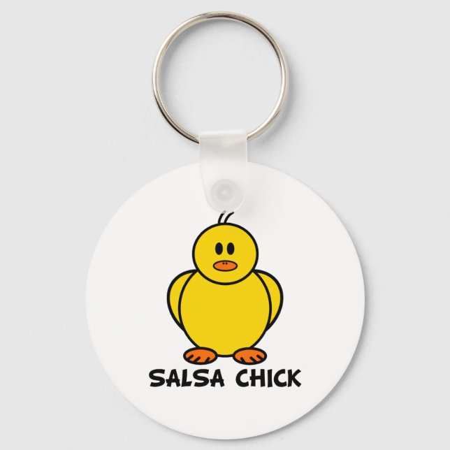 Salsa Chick Key Ring (Front)