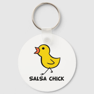 Salsa Chick Keychain